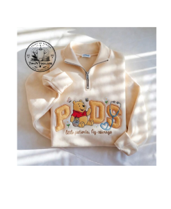 Embroidered Pediatric Nurse Quarter Zip Sweatshirt 1 Thiet ke chua co ten 39