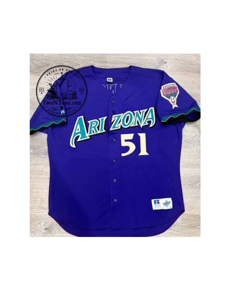 Diamondbacks Purple Jersey Heritage Baseball Shirt