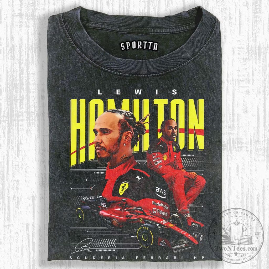 Lewis Hamilton Formula One Racing Car Driver T-Shirt