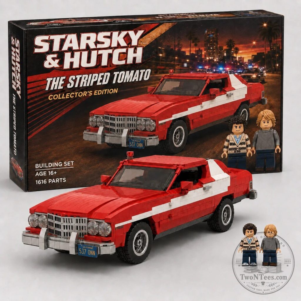 Starsky and Hutch The Striped Tomato Ford Gran Torino Building Set Starsky and Hutch The Striped Tomato Ford Gran Torino Building Set