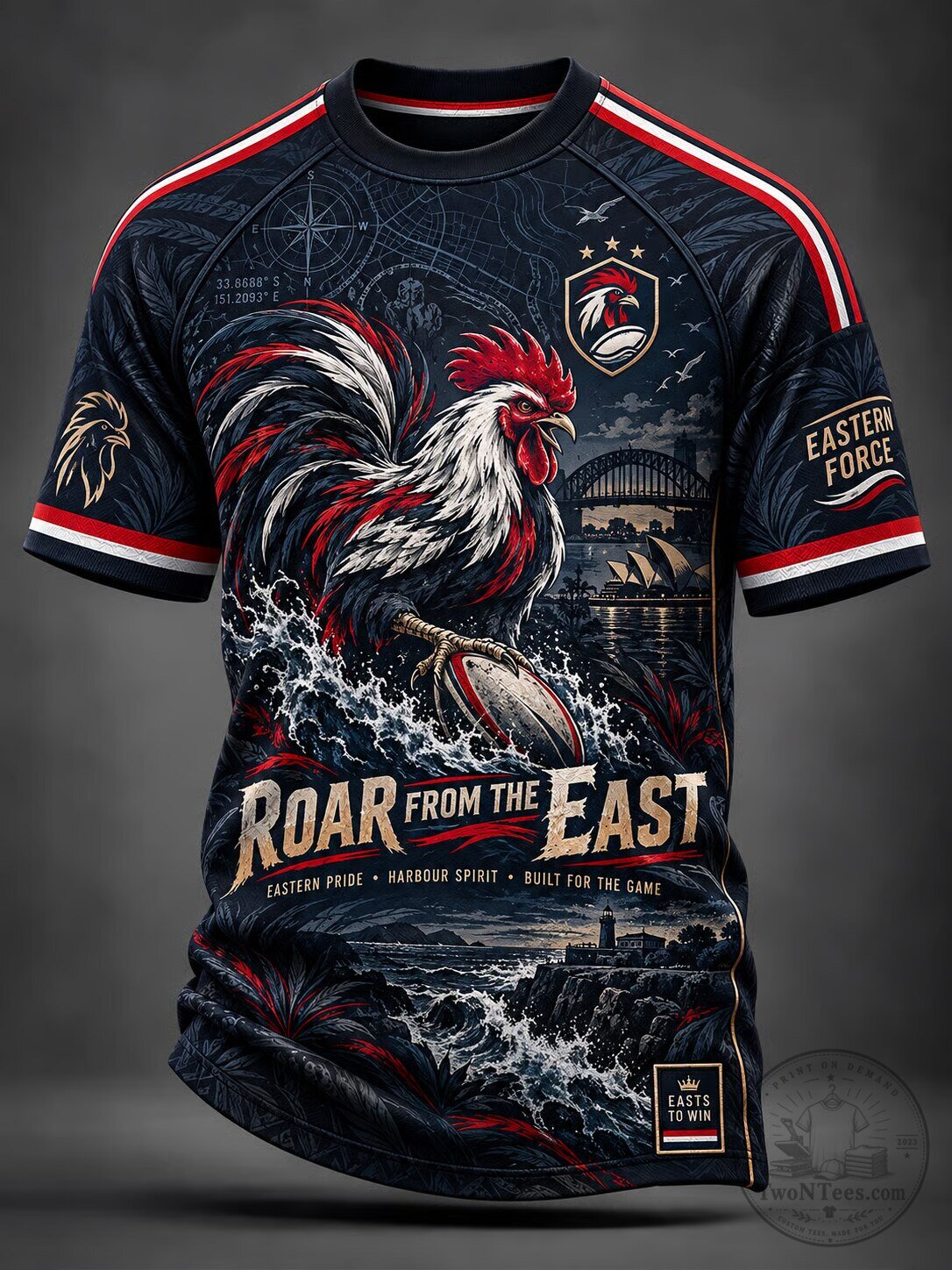 Eastern Suburbs Roosters Rugby League Football Club Jersey