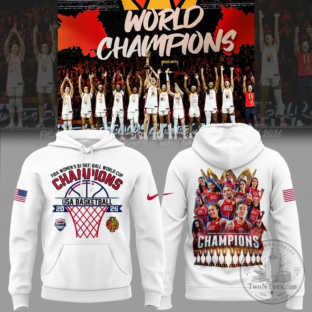USA Basketball Hoodie for the 2026 FIBA Women's Basketball World Cup Champions