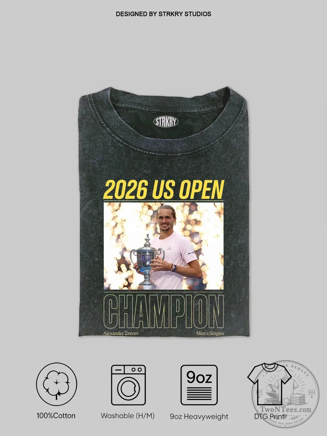 Alexander Zverev 2026 US Open Champion Tennis Player T-Shirt