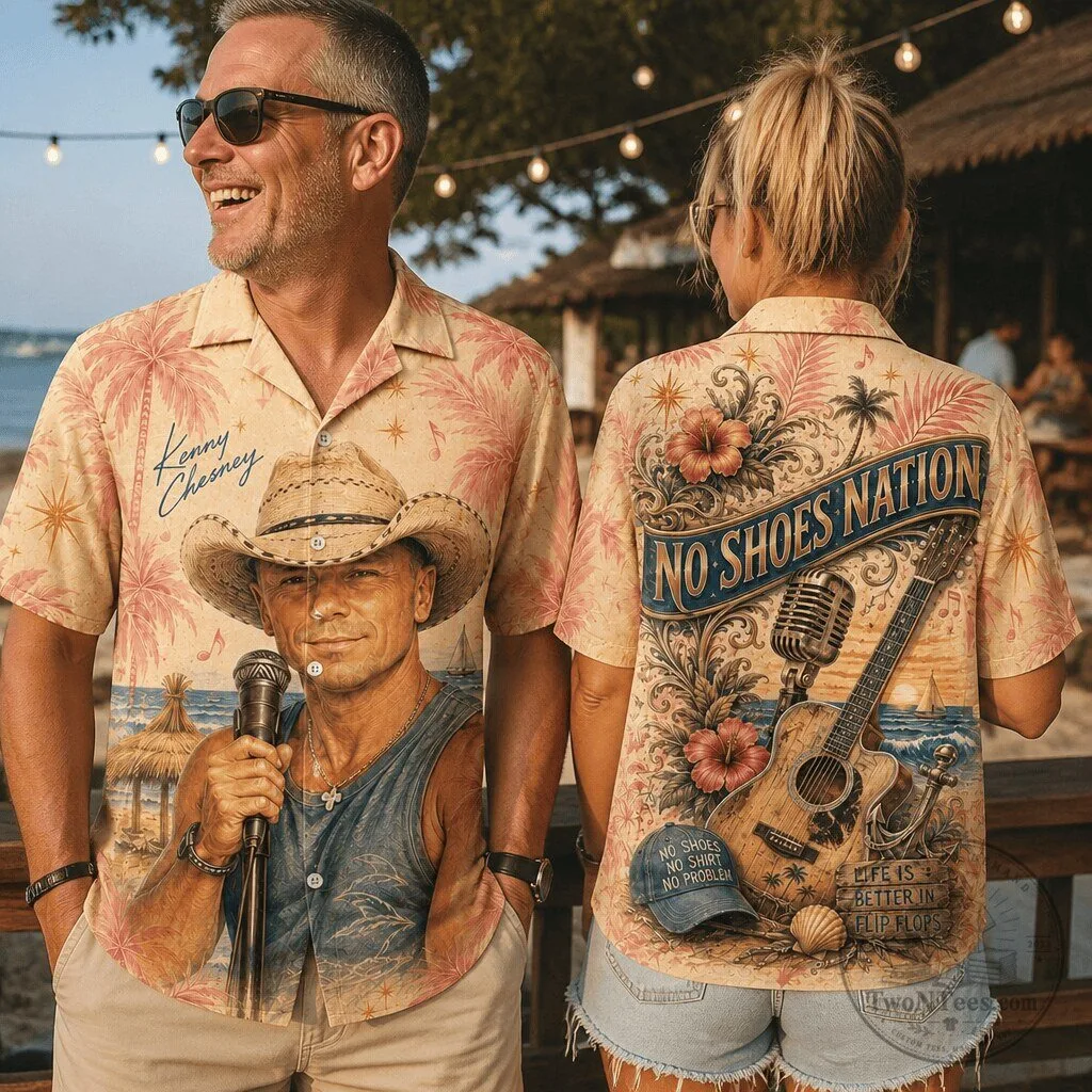 Kenny Chesney No Shoes Nation Hawaiian Shirt for Beach Lovers