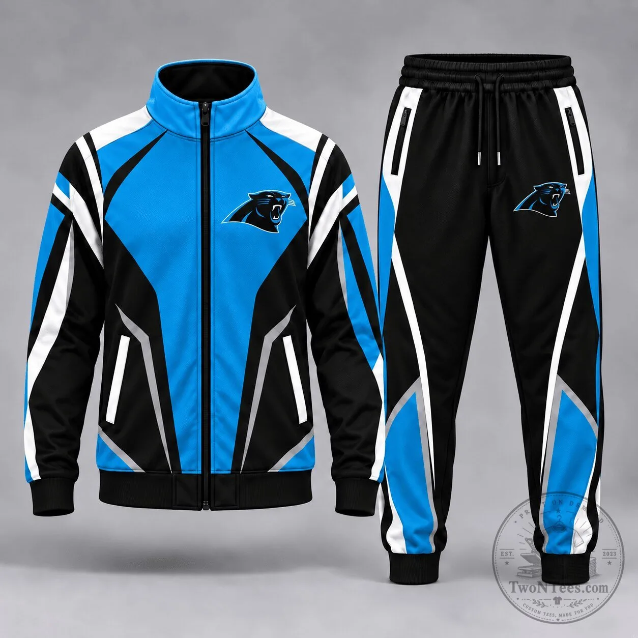 Carolina Panthers NFL Elite Team Pride Full-Zip Jacket and Jogger Pants Set