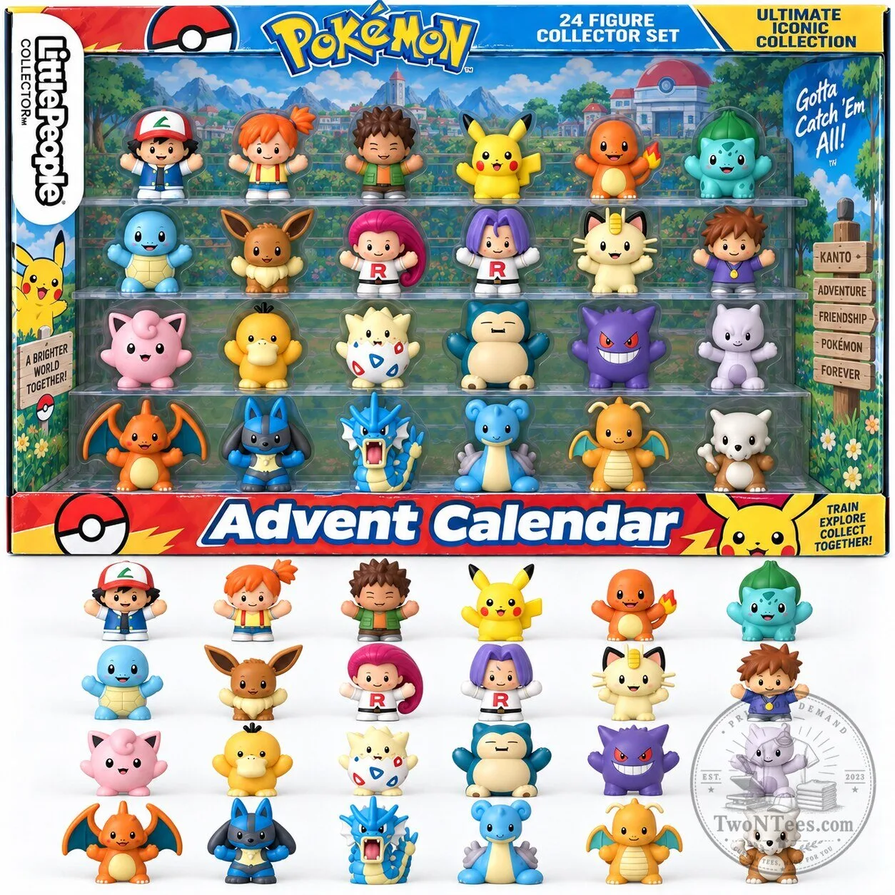 Pokemon Little People Advent Calendar 24 Figure Collector Set