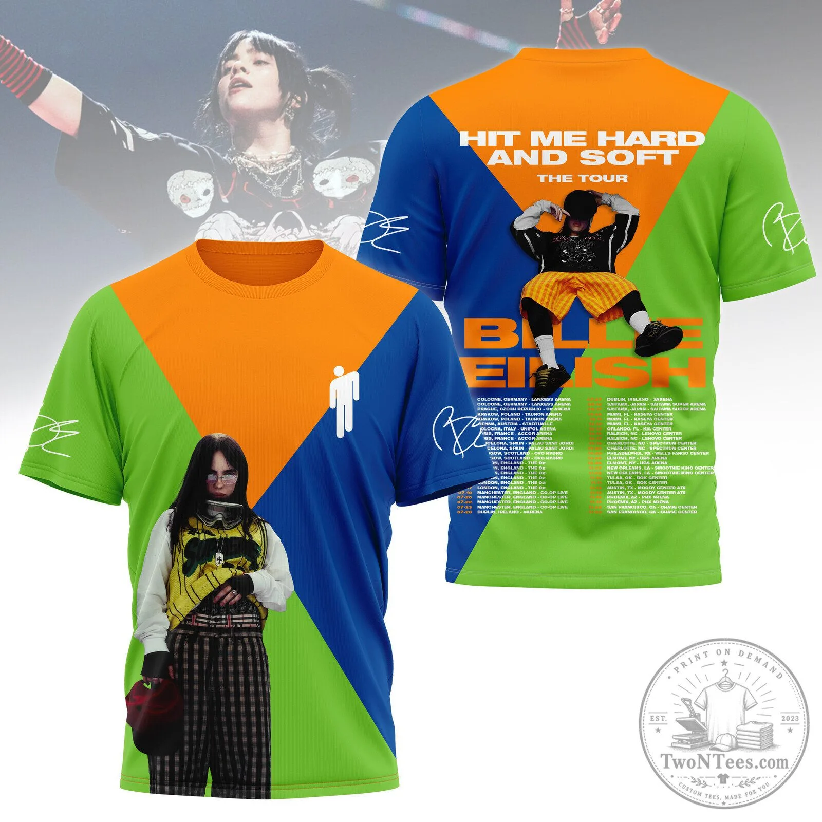 Billie Eilish Hit Me Hard And Soft Tour Shirt