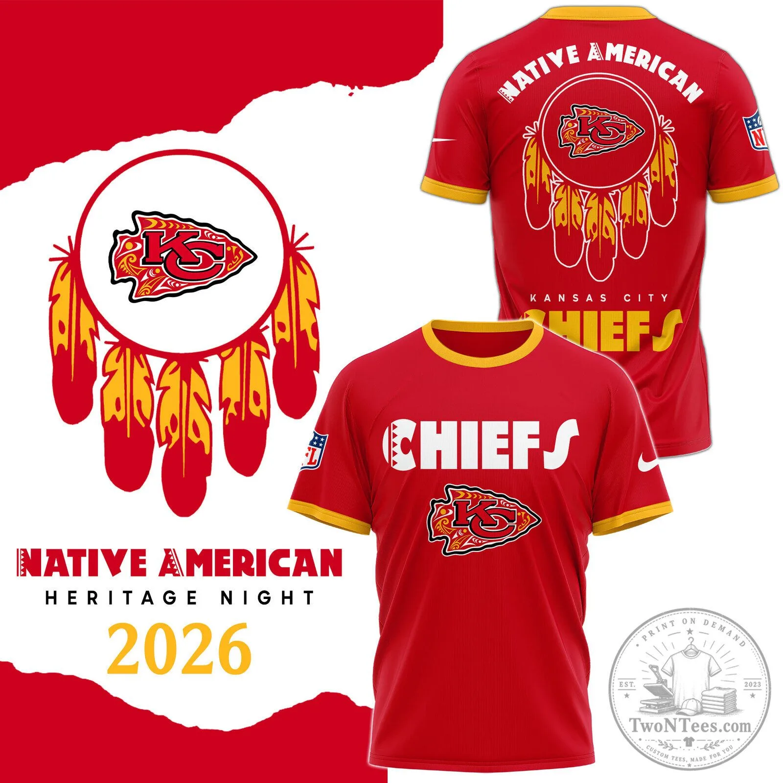 Kansas City Chiefs Native American Heritage Night Football Jersey