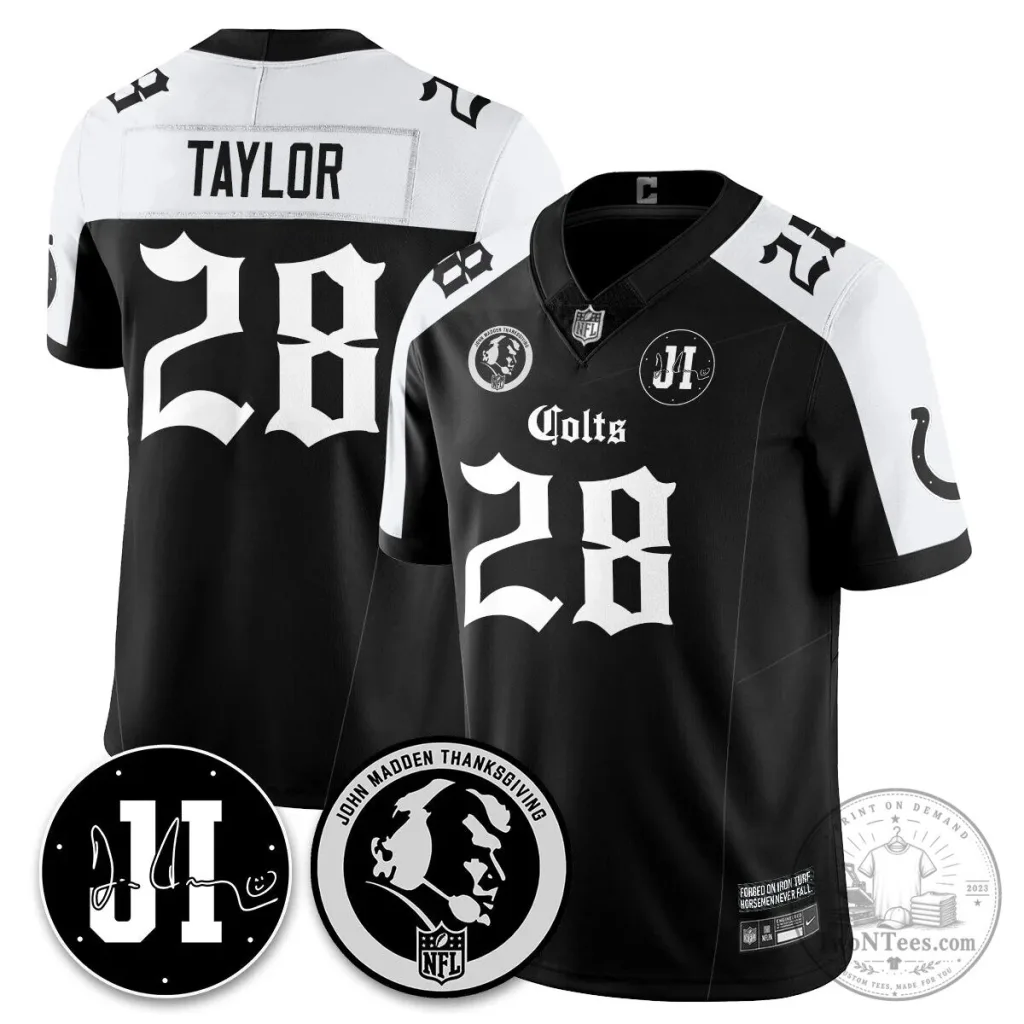 Jonathan Taylor Football Jersey for Indianapolis Colts - John Madden Thanksgiving Edition Jonathan Taylor Football Jersey for Indianapolis Colts - John Madden Thanksgiving Edition