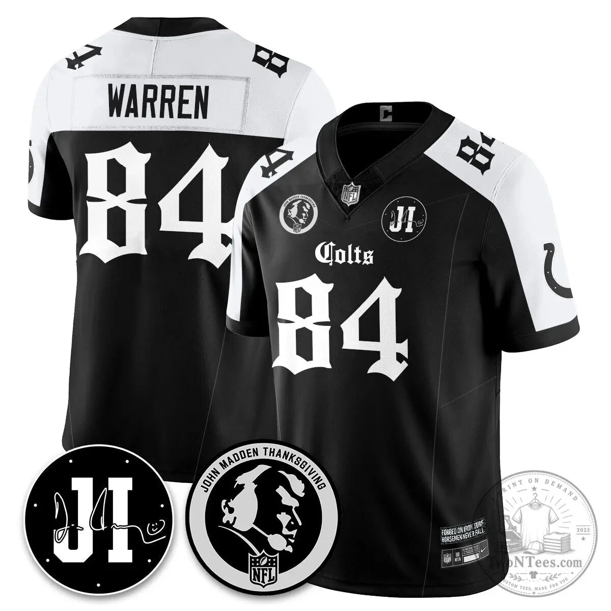 Jonathan Taylor Football Jersey for Indianapolis Colts - John Madden Thanksgiving Edition 33 Jonathan Taylor Football Jersey for Indianapolis Colts - John Madden Thanksgiving Edition