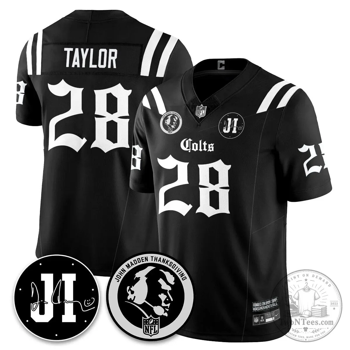 Jonathan Taylor Football Jersey for Indianapolis Colts - John Madden Thanksgiving Edition 38 Jonathan Taylor Football Jersey for Indianapolis Colts - John Madden Thanksgiving Edition