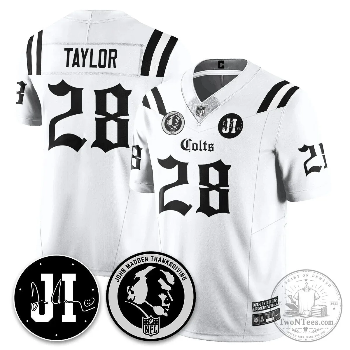 Jonathan Taylor Football Jersey for Indianapolis Colts - John Madden Thanksgiving Edition 46 Jonathan Taylor Football Jersey for Indianapolis Colts - John Madden Thanksgiving Edition
