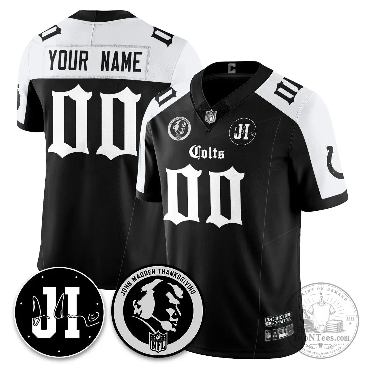 John Madden Indianapolis Colts Thanksgiving Football Jersey