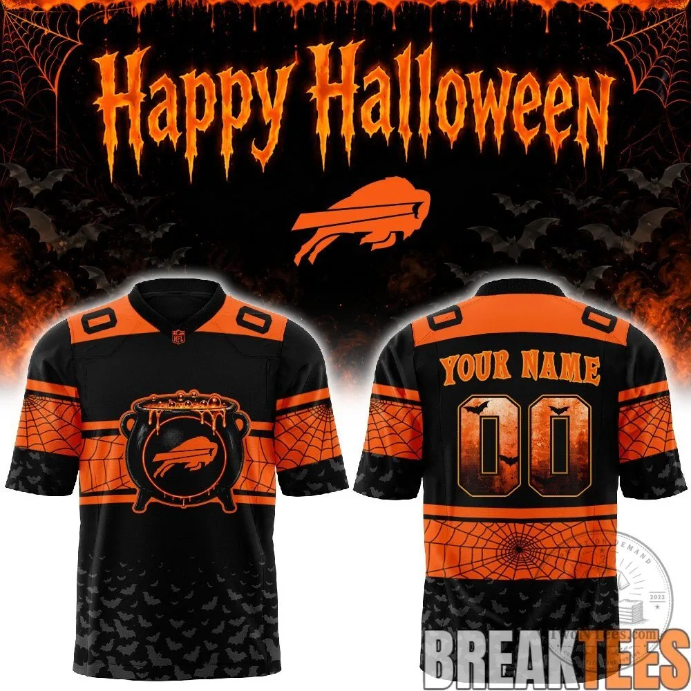 Buffalo Bills Halloween Day Custom Football Jersey