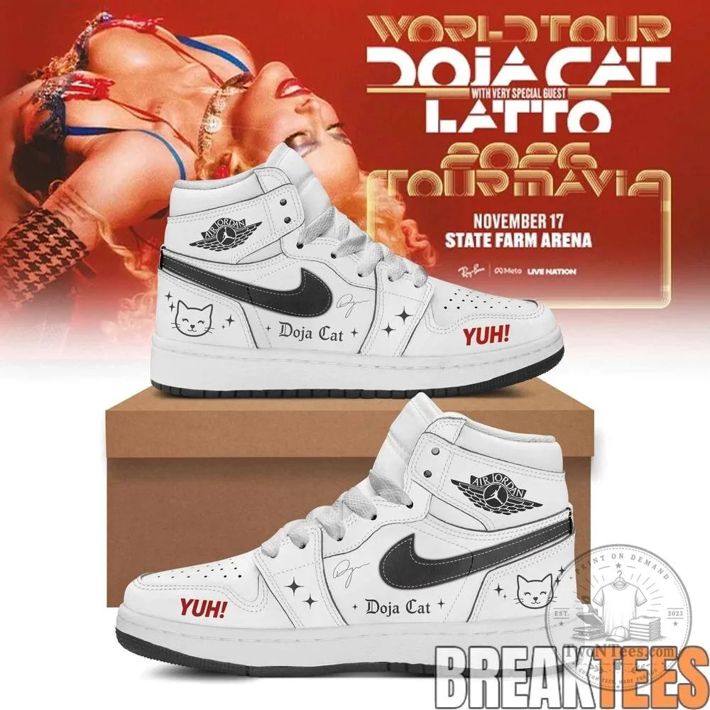 Doja Cat 2026 Tour Ma Vie World Tour Custom Air Jordan High Top Sneakers