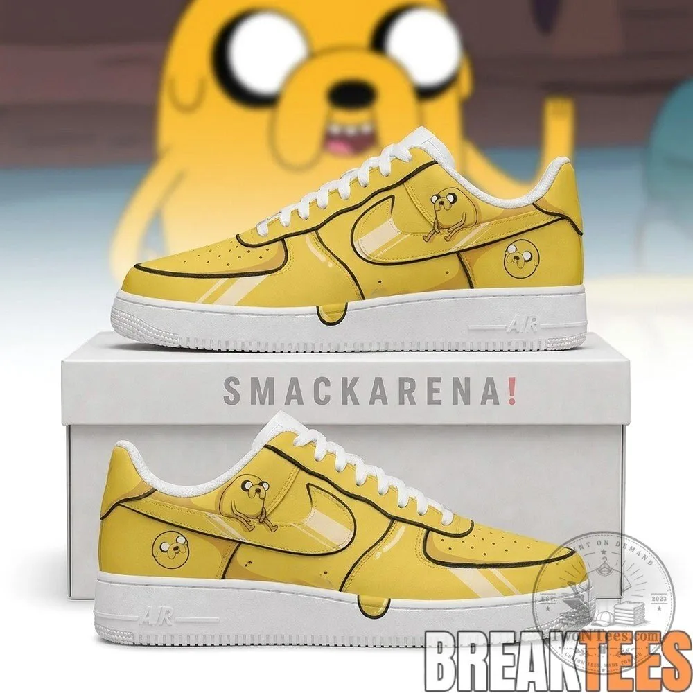 Adventure Time Jake the Dog Cartoon Character Custom Printed Sneakers