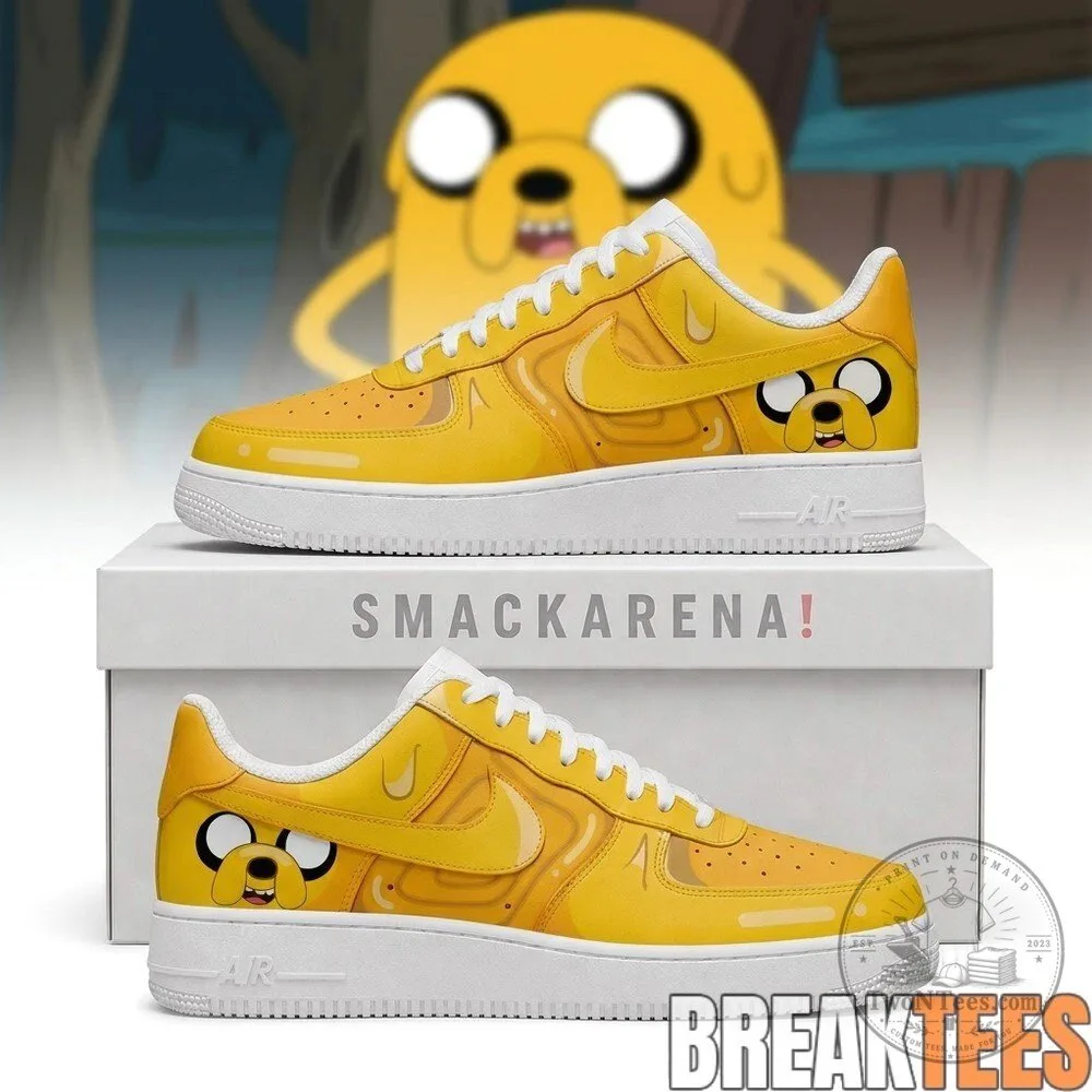 Adventure Time Jake the Dog Cartoon Character Custom Printed Sneakers 3 Adventure Time Jake the Dog Cartoon Character Custom Printed Sneakers