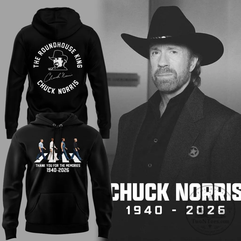 Thank You For The Memories Hoodie featuring Chuck Norris, The Roundhouse King