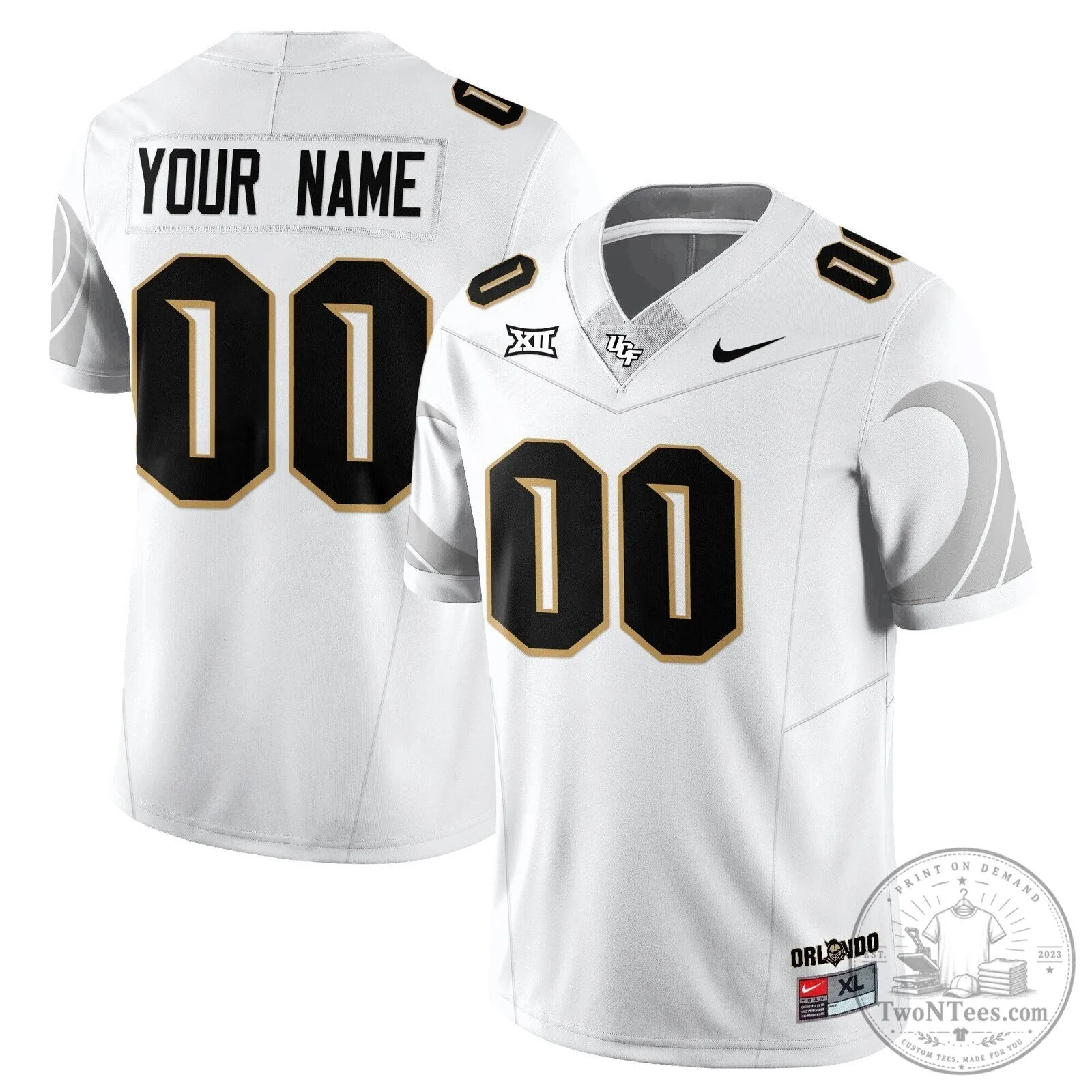 UCF Football Custom Black Core Uniform Stitched Replica Jersey 5 UCF Football Custom Black Core Uniform Stitched Replica Jersey