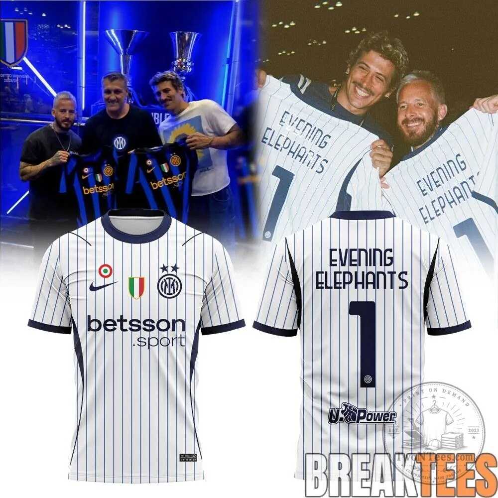 Inter Milan Evening Elephants Thank You For Having Us Football Jersey
