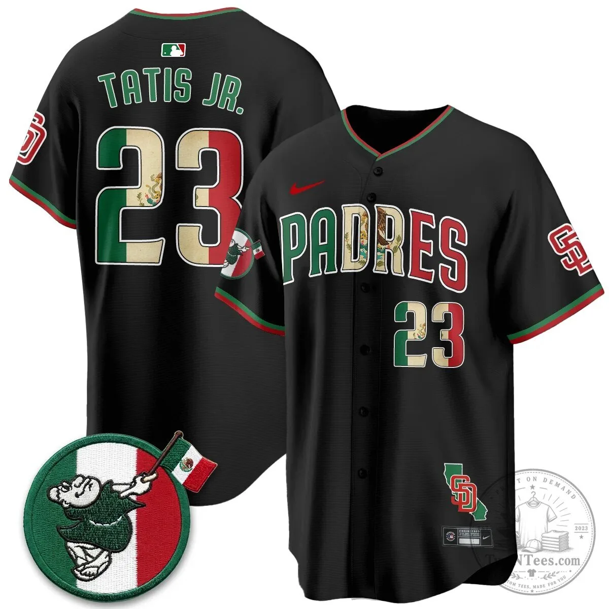 Fernando Tatis Jr. San Diego Padres Mexico Flag Baseball Jersey