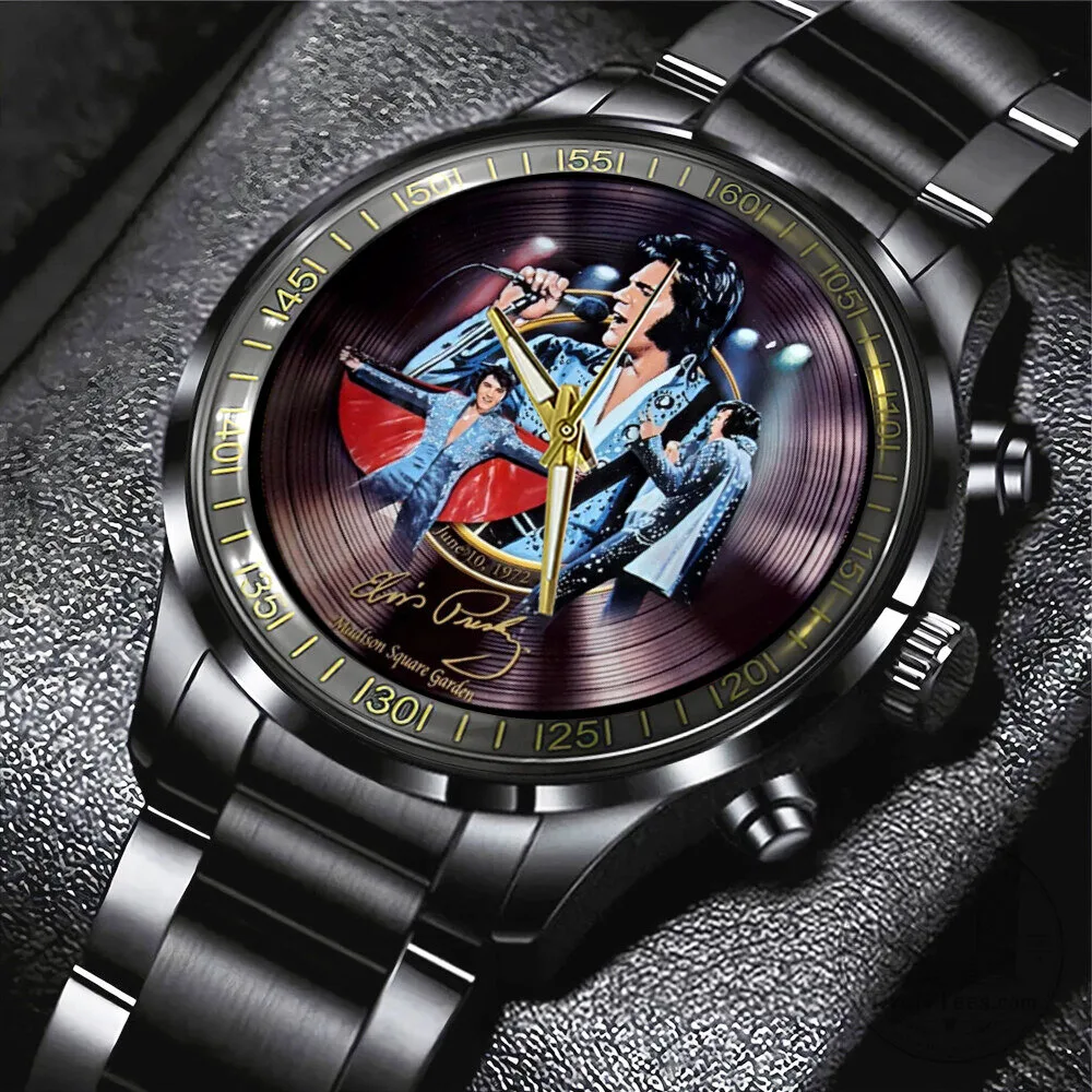 Elvis Presley Madison Square Garden Concert Stainless Steel Watch