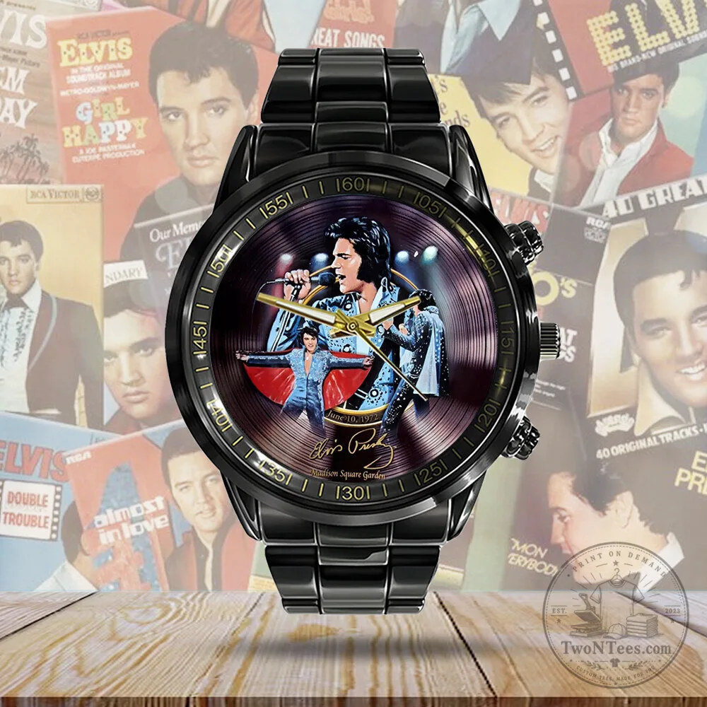 Elvis Presley Madison Square Garden Concert Stainless Steel Watch 5 Elvis Presley Madison Square Garden Concert Stainless Steel Watch
