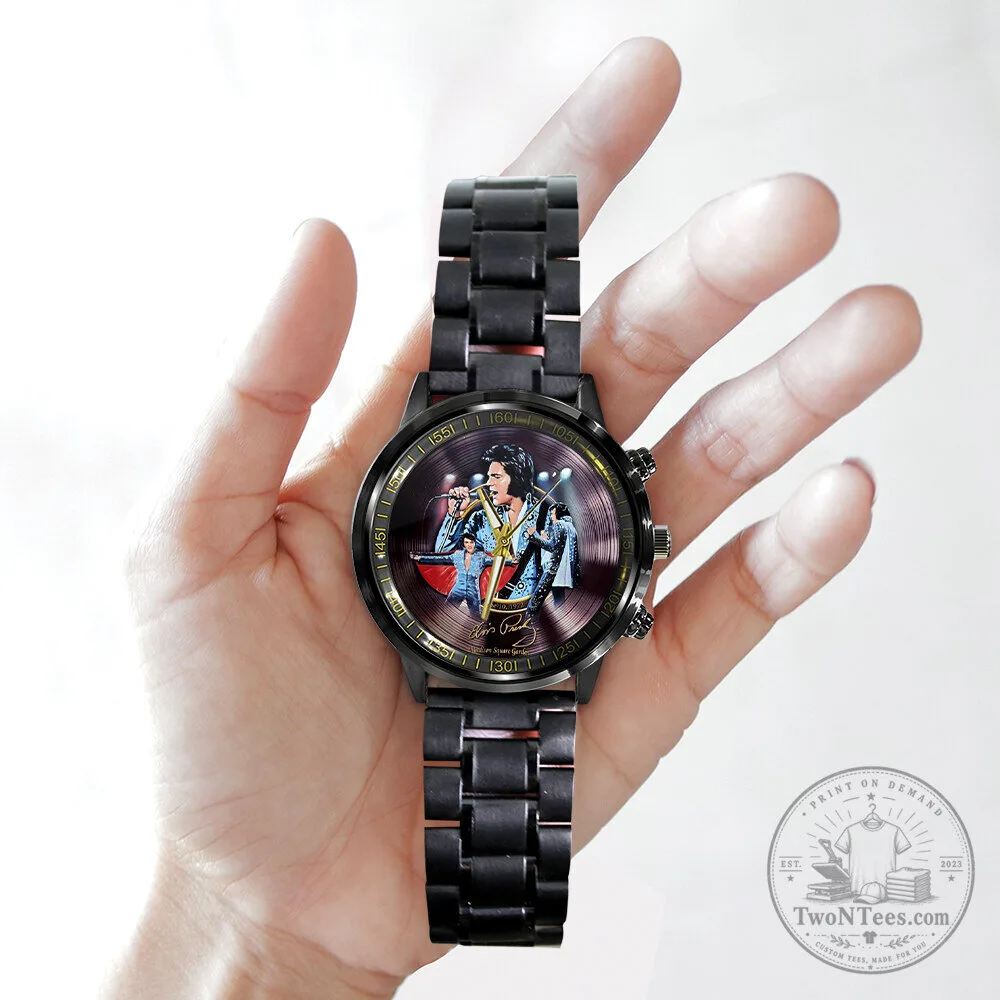 Elvis Presley Madison Square Garden Concert Stainless Steel Watch 6 Elvis Presley Madison Square Garden Concert Stainless Steel Watch