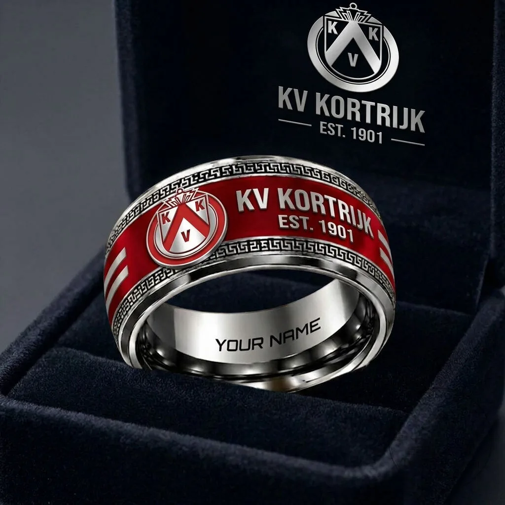 KV Kortrijk Belgian Pro League Personalized Football Team Ring