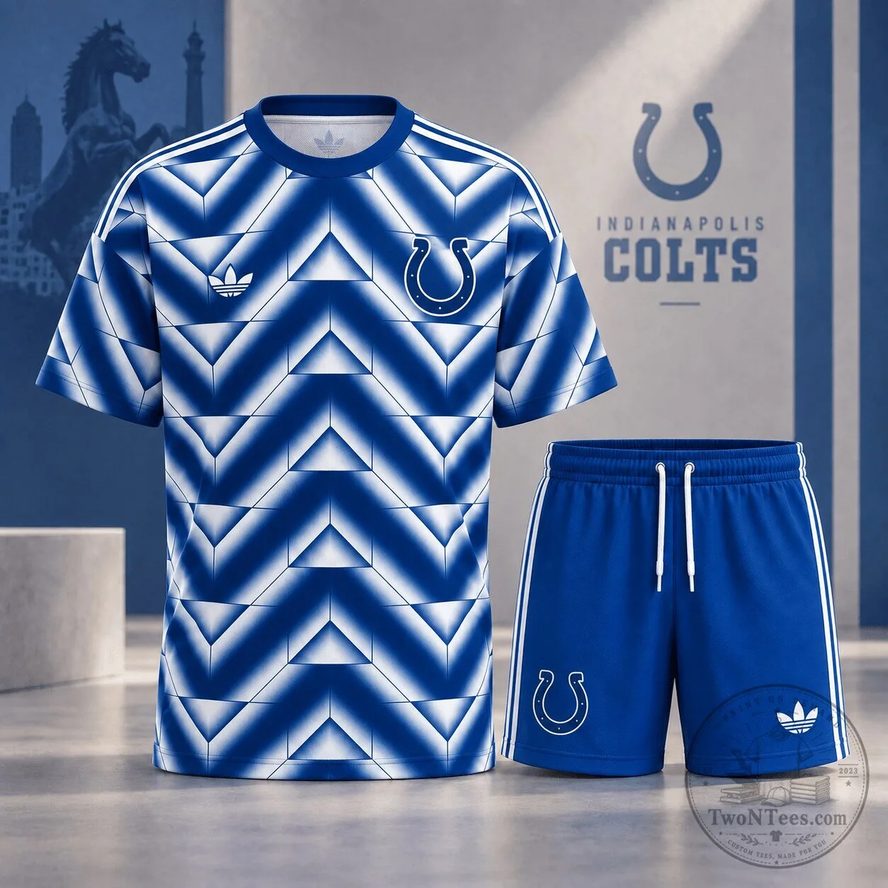 Indianapolis Colts National Football League Geometric Pattern Performance Jersey