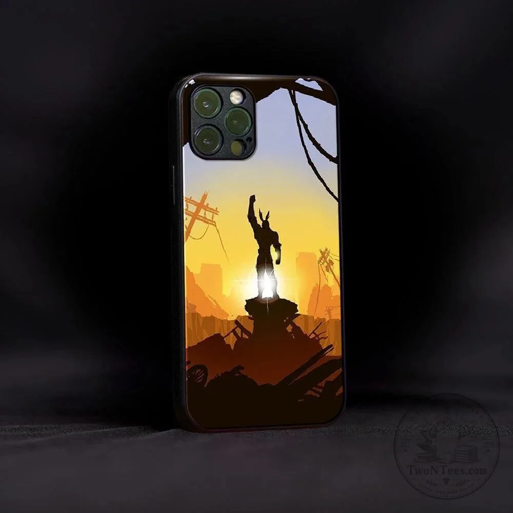 My Hero Academia All Might Silhouette Anime Art Phone Case