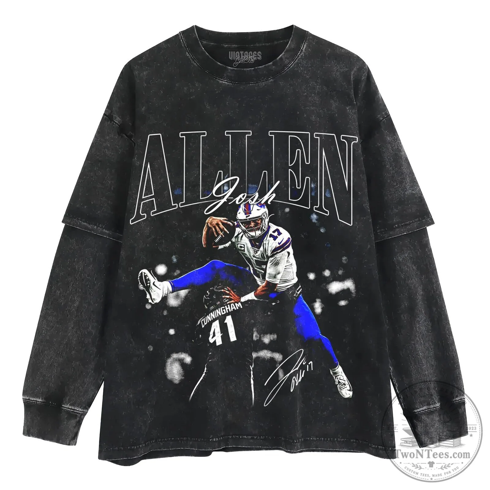 Josh Allen Football Quarterback Graphic Print T-Shirt 10 Josh Allen Football Quarterback Graphic Print T-Shirt