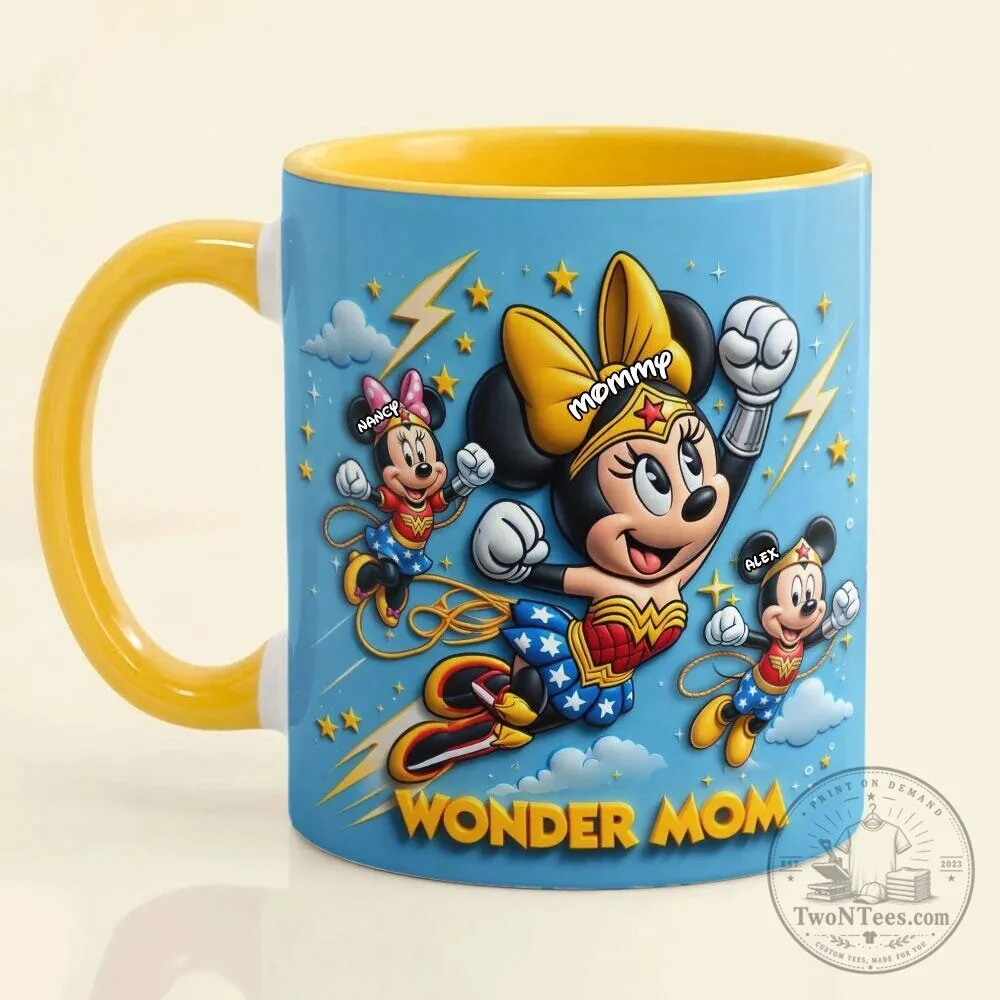 Minnie Mouse Wonder Mom Personalized Coffee Mug 5 Minnie Mouse Wonder Mom Personalized Coffee Mug