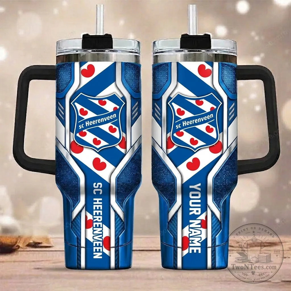 SC Heerenveen Football Club Personalized Handle Tumbler with Straw