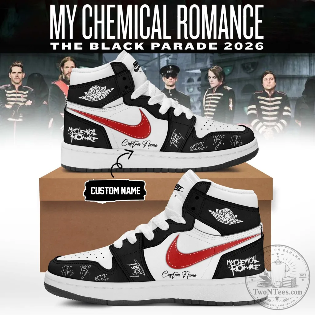 My Chemical Romance The Black Parade High Top Sneakers My Chemical Romance The Black Parade High Top Sneakers