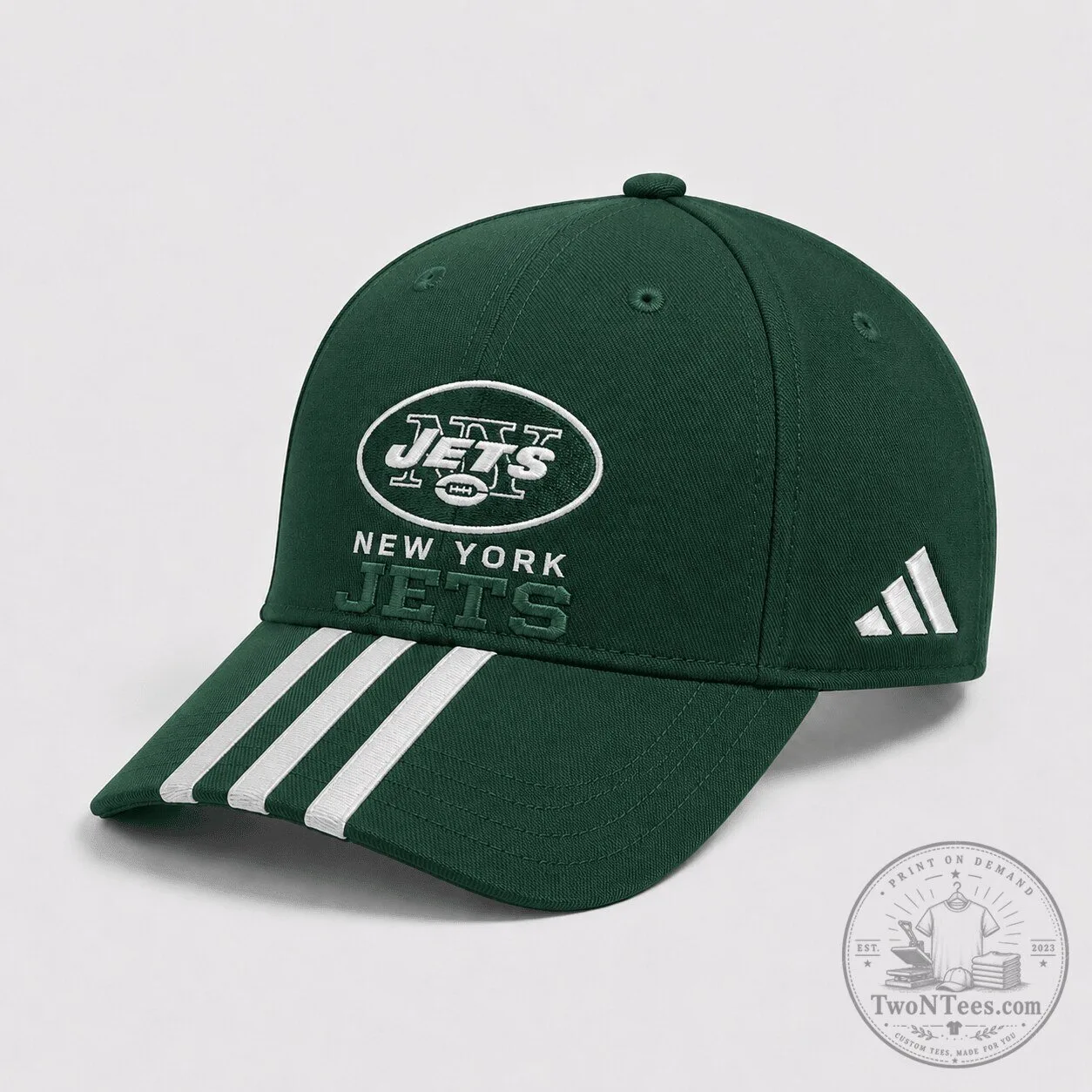 New York Jets National Football League Green Triple Stripe Cap Hat