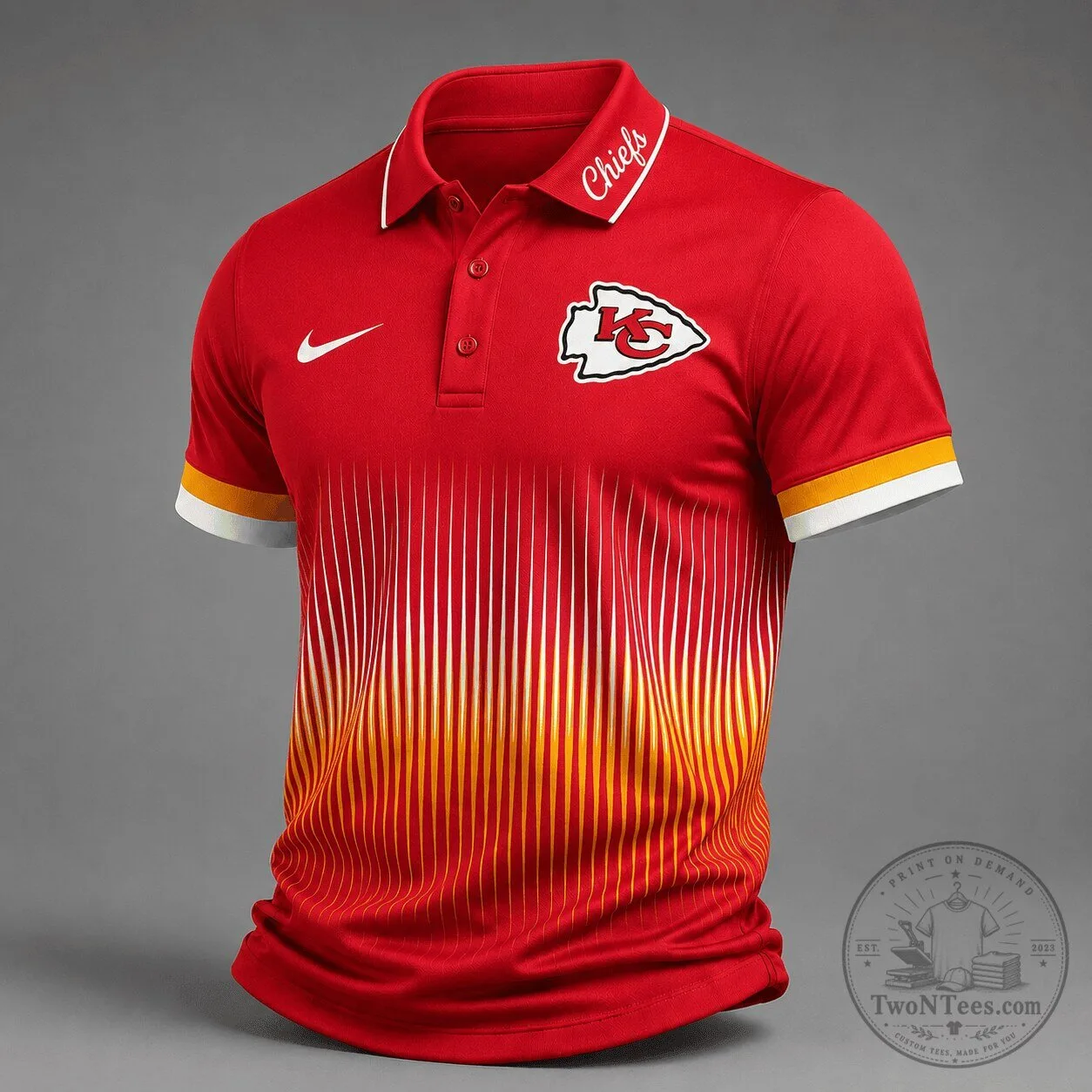 Kansas City Chiefs National Football League Red Performance Polo Shirt
