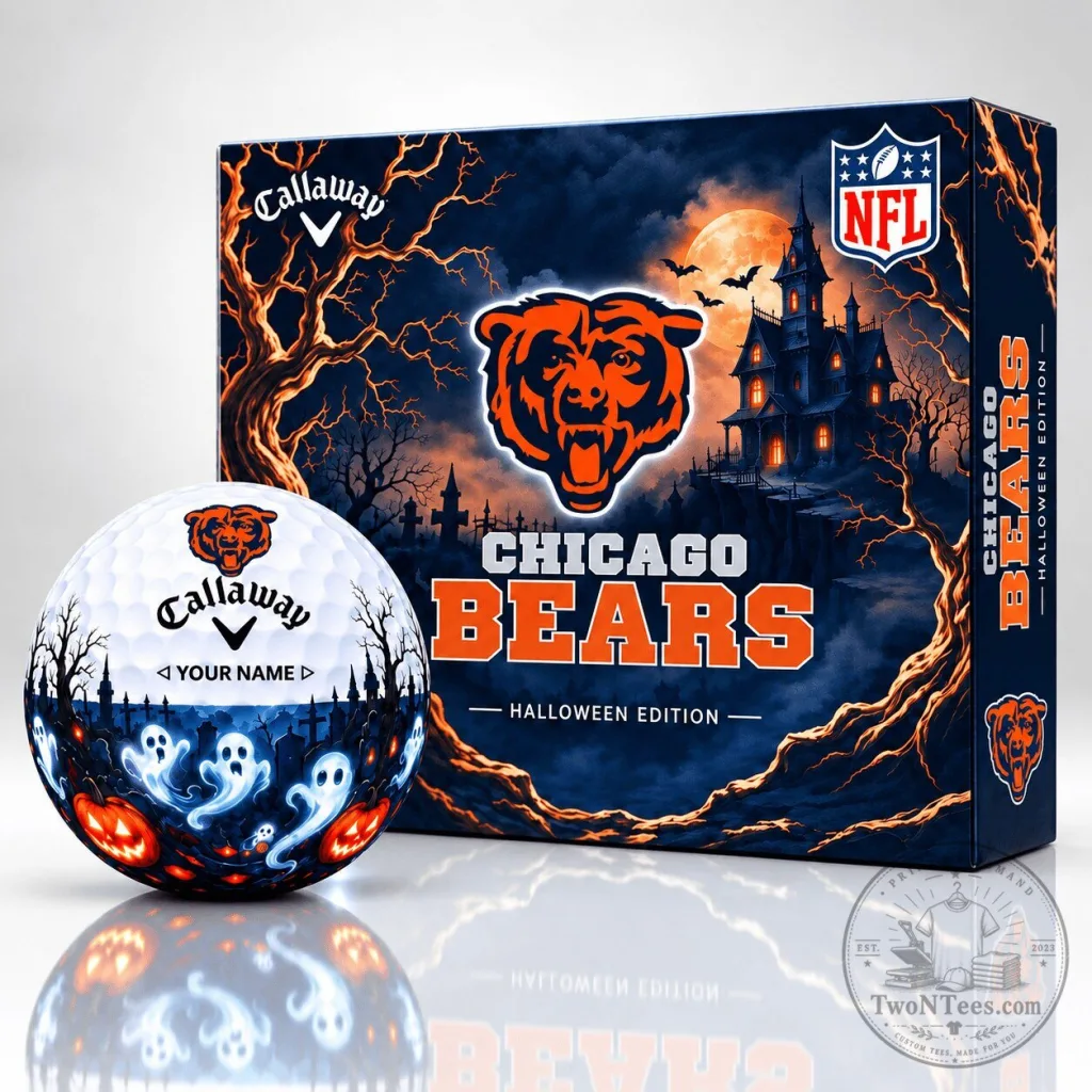 Chicago Bears Halloween Edition Personalized Golf Ball Set Chicago Bears Halloween Edition Personalized Golf Ball Set