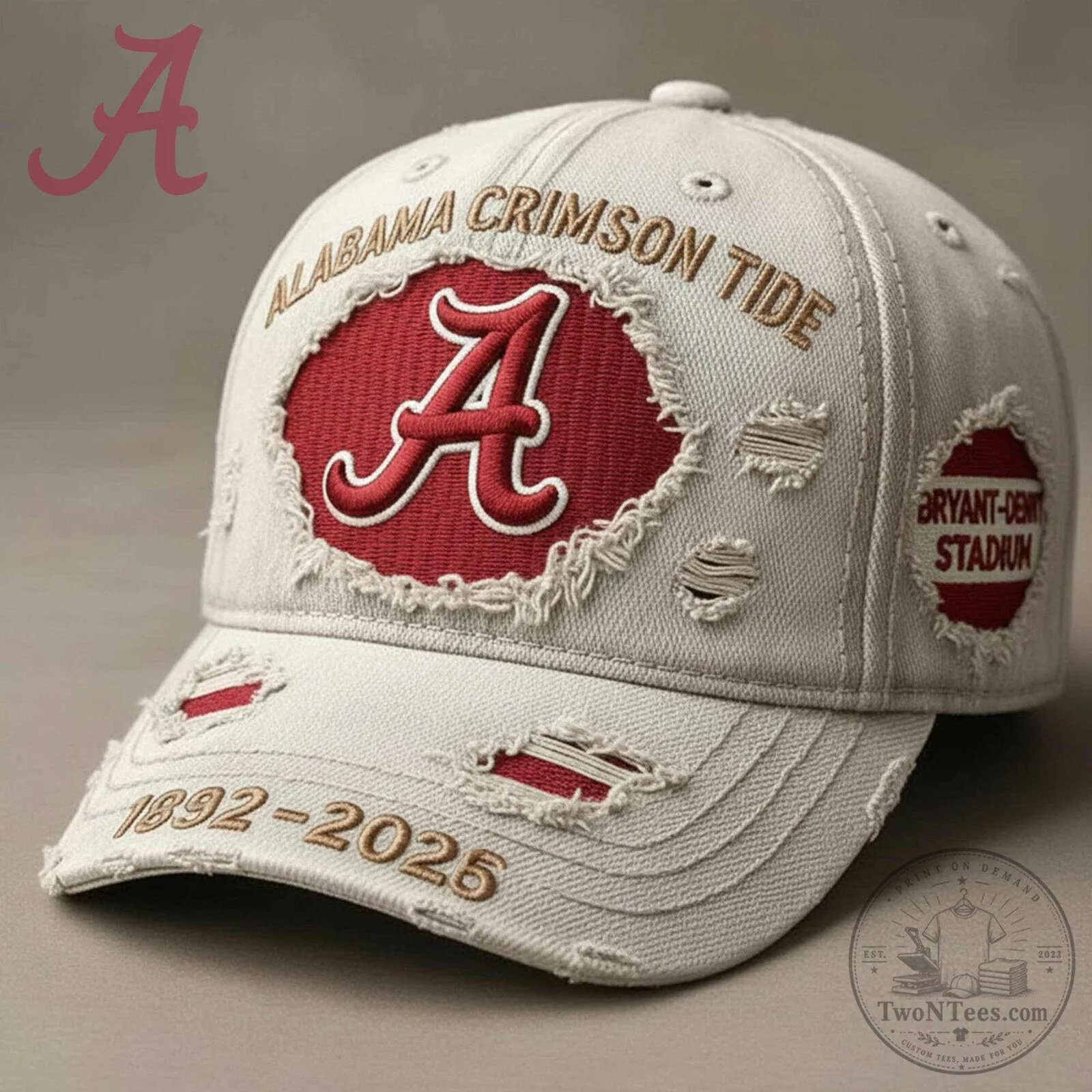 Alabama Crimson Tide Bryant-Denny Stadium Distressed Baseball Cap Hat