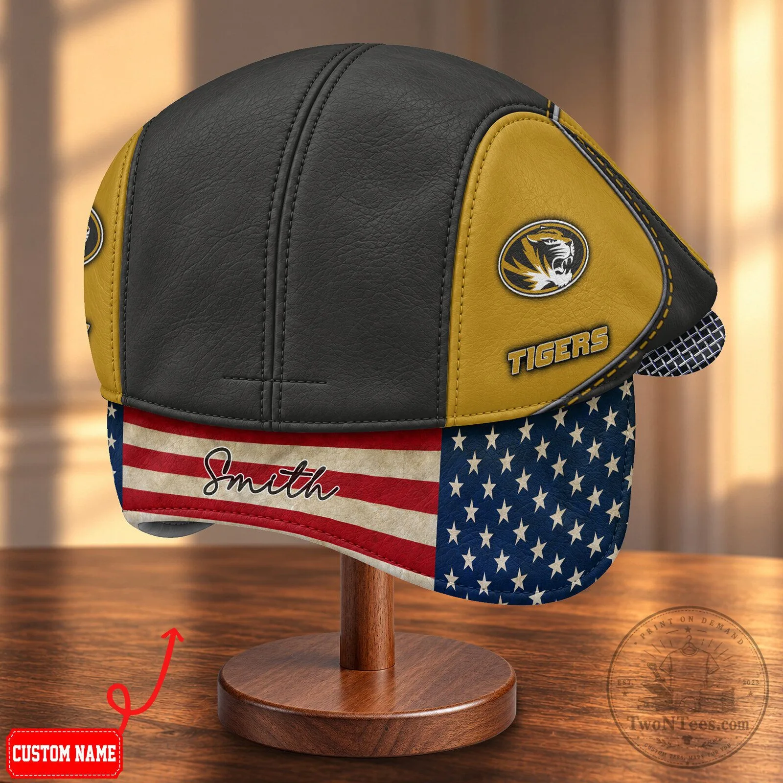 NCAA Flat Cap with Foldable Ear Flaps for Missouri Tigers Fans 8 NCAA Flat Cap with Foldable Ear Flaps for Missouri Tigers Fans
