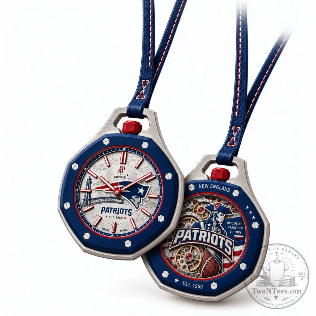 New England Patriots Swatch Bioceramic Moonswatch Collaboration Watch New England Patriots Swatch Bioceramic Moonswatch Collaboration Watch