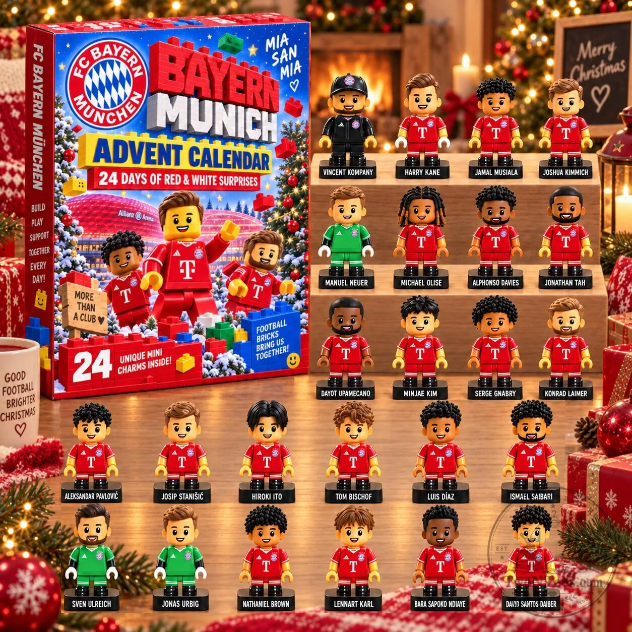 Bayern Munich Football Club Advent Calendar 24 Days of Red and White Surprises