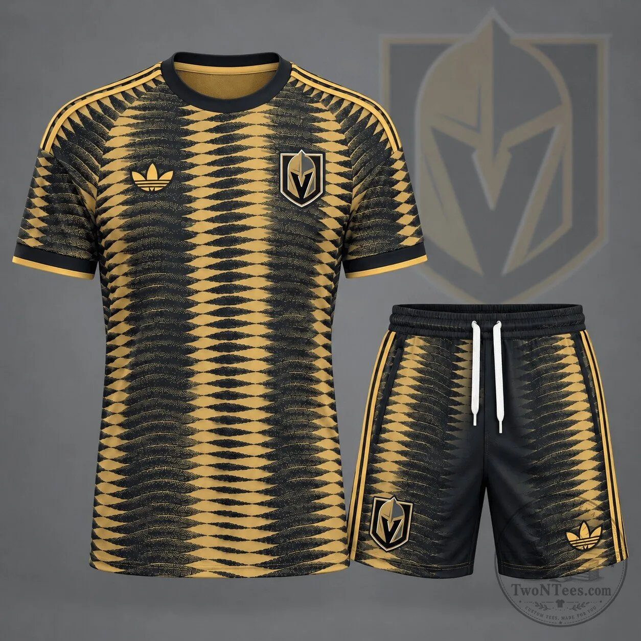 Vegas Golden Knights National Hockey League Dynamic Ripple Performance Jersey and Shorts Set