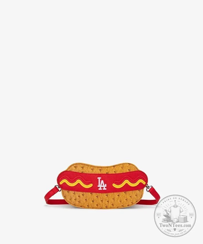 Los Angeles Dodgers Hot Dog Crossbody Bag