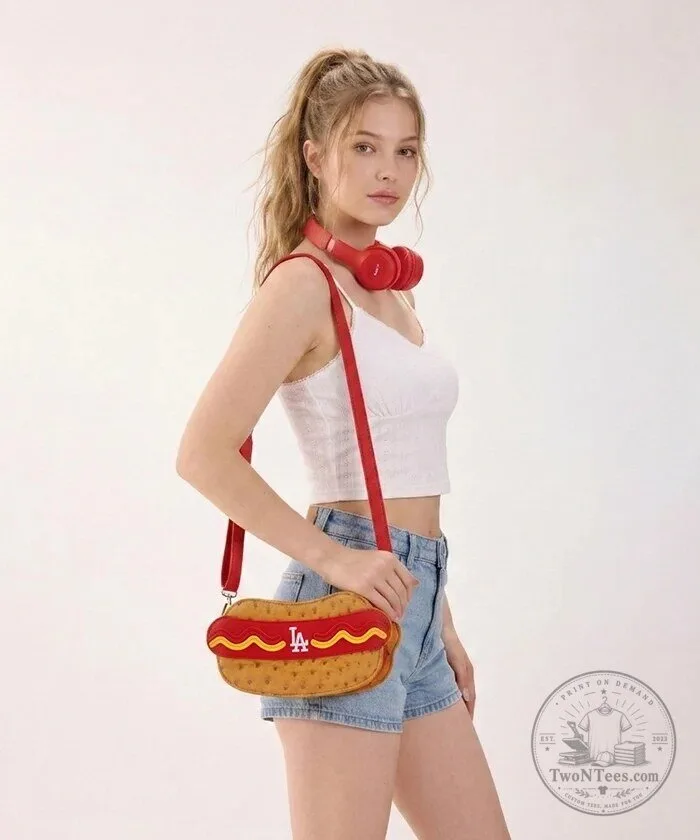 Los Angeles Dodgers Hot Dog Crossbody Bag 11 Los Angeles Dodgers Hot Dog Crossbody Bag