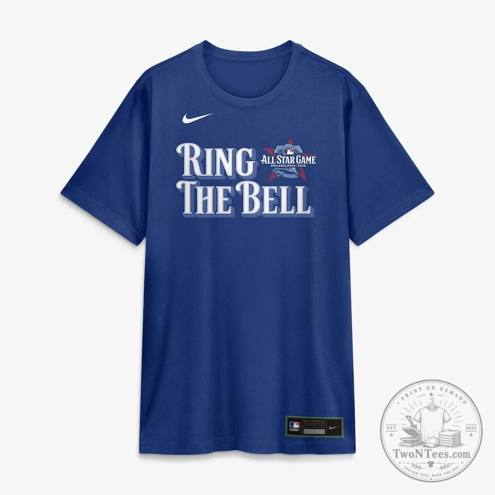 Major League Baseball All-Star Game Ring The Bell Red Short Sleeve T-Shirt 3 Major League Baseball All-Star Game Ring The Bell Red Short Sleeve T-Shirt
