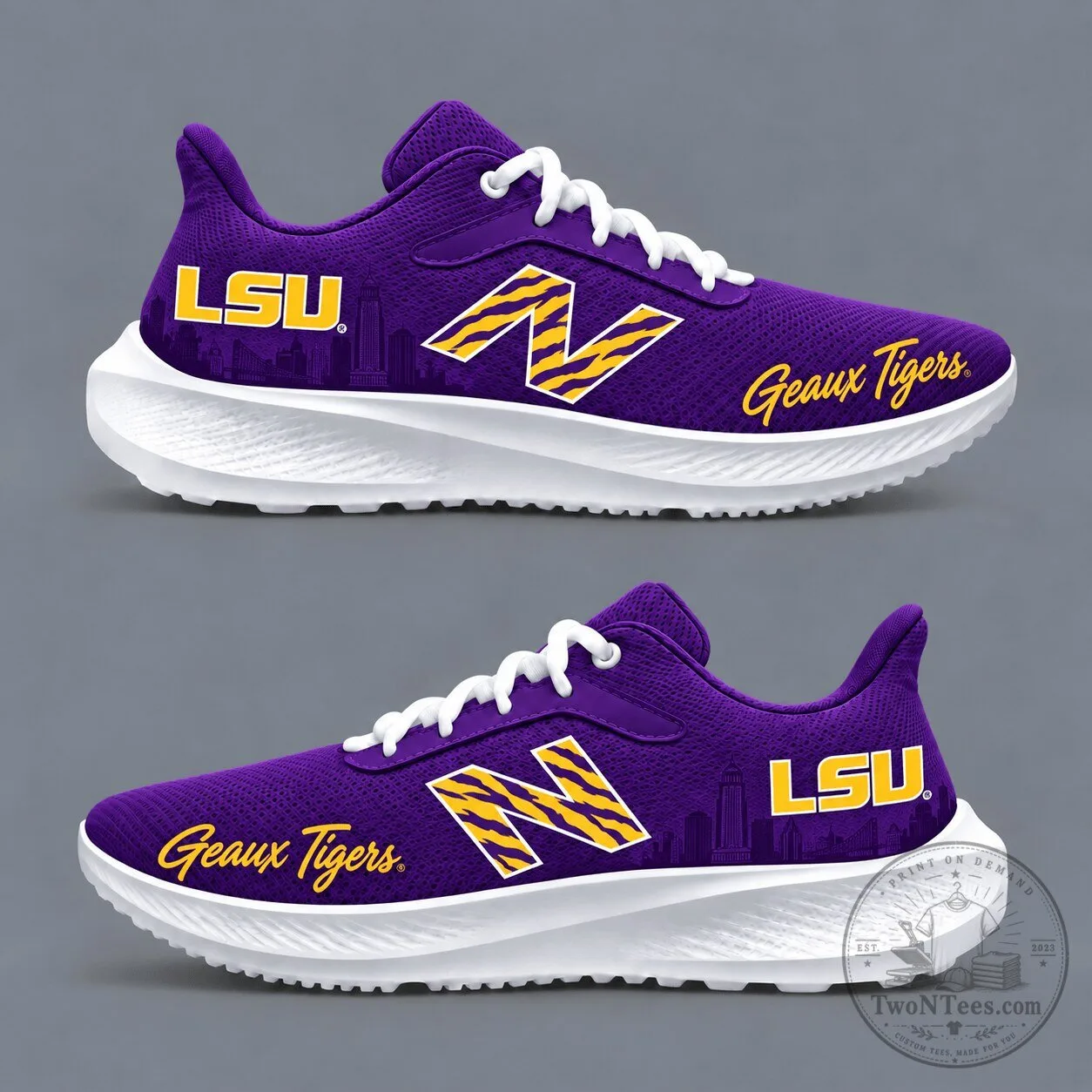 LSU Tigers College Football Team Fan Shoes