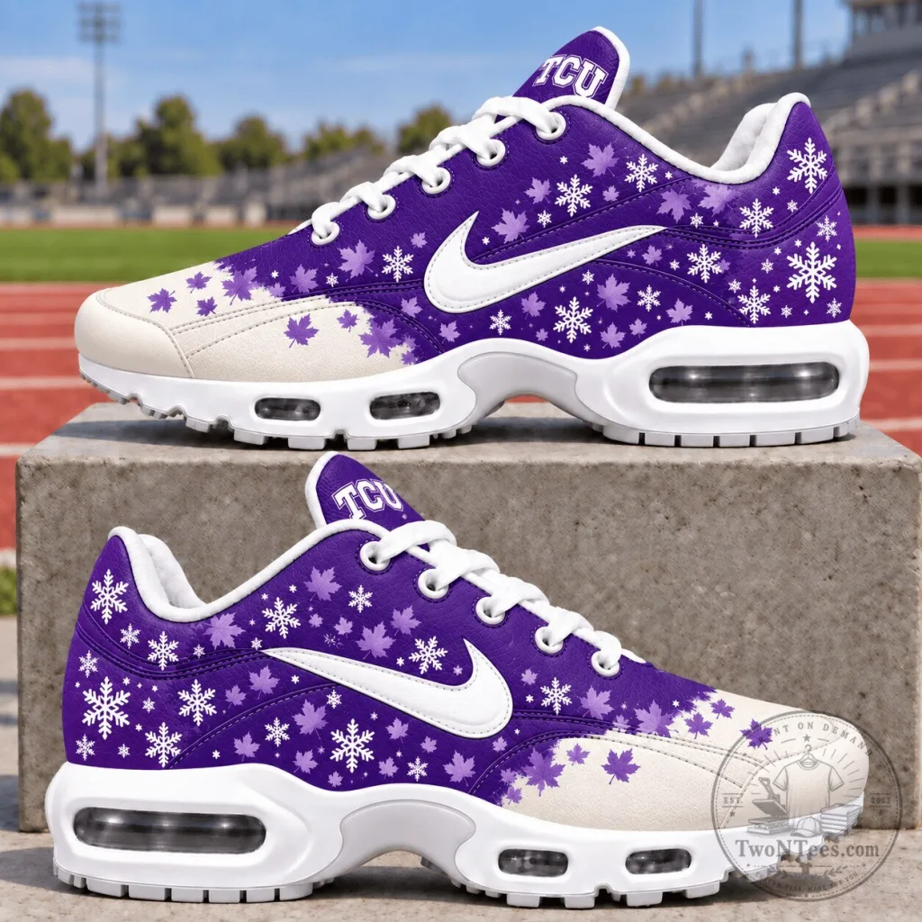 TCU Horned Frogs Fall Air Max Sneakers Custom Shoes TCU Horned Frogs Fall Air Max Sneakers Custom Shoes