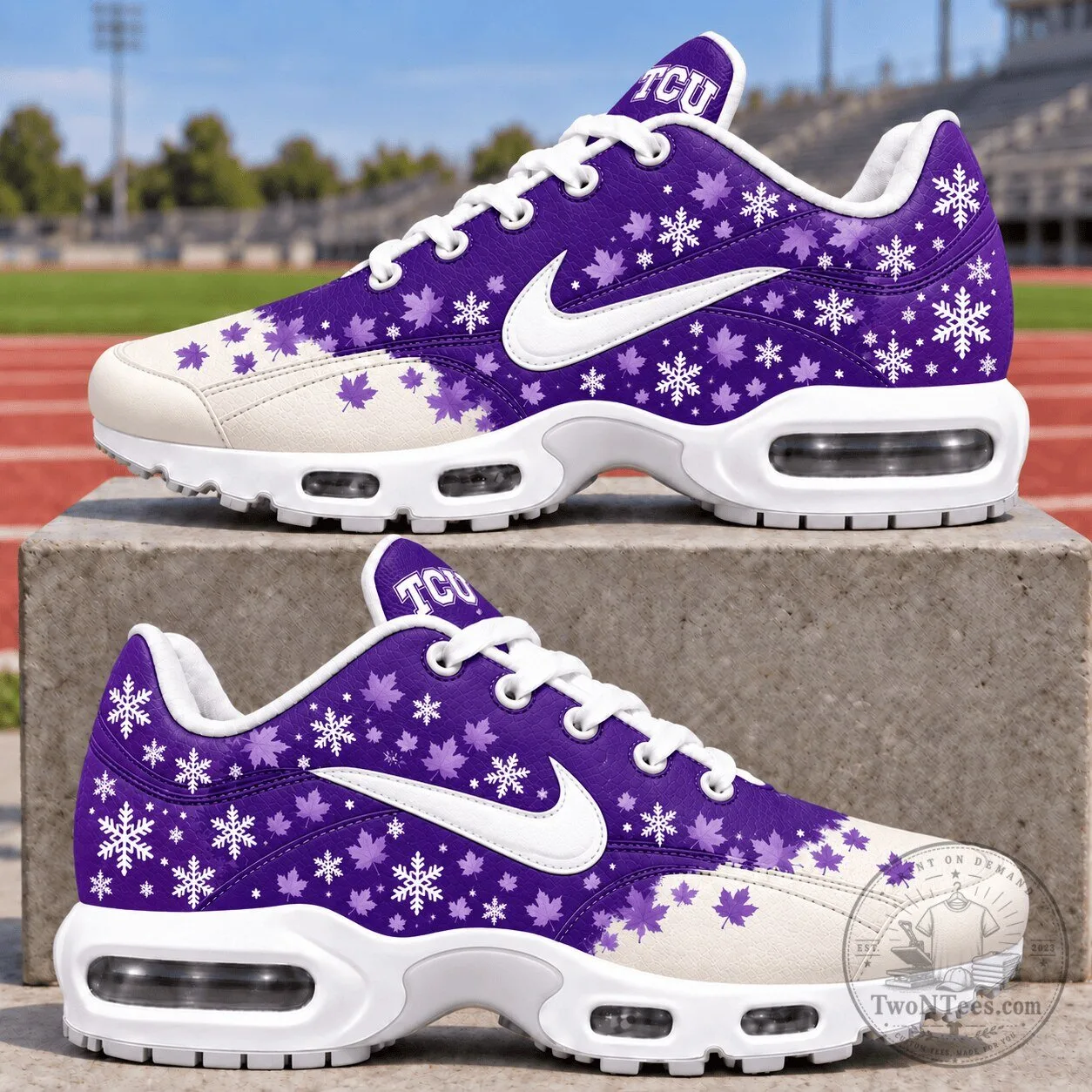 TCU Horned Frogs Fall Air Max Sneakers Custom Shoes 1 TCU Horned Frogs Fall Air Max Sneakers Custom Shoes