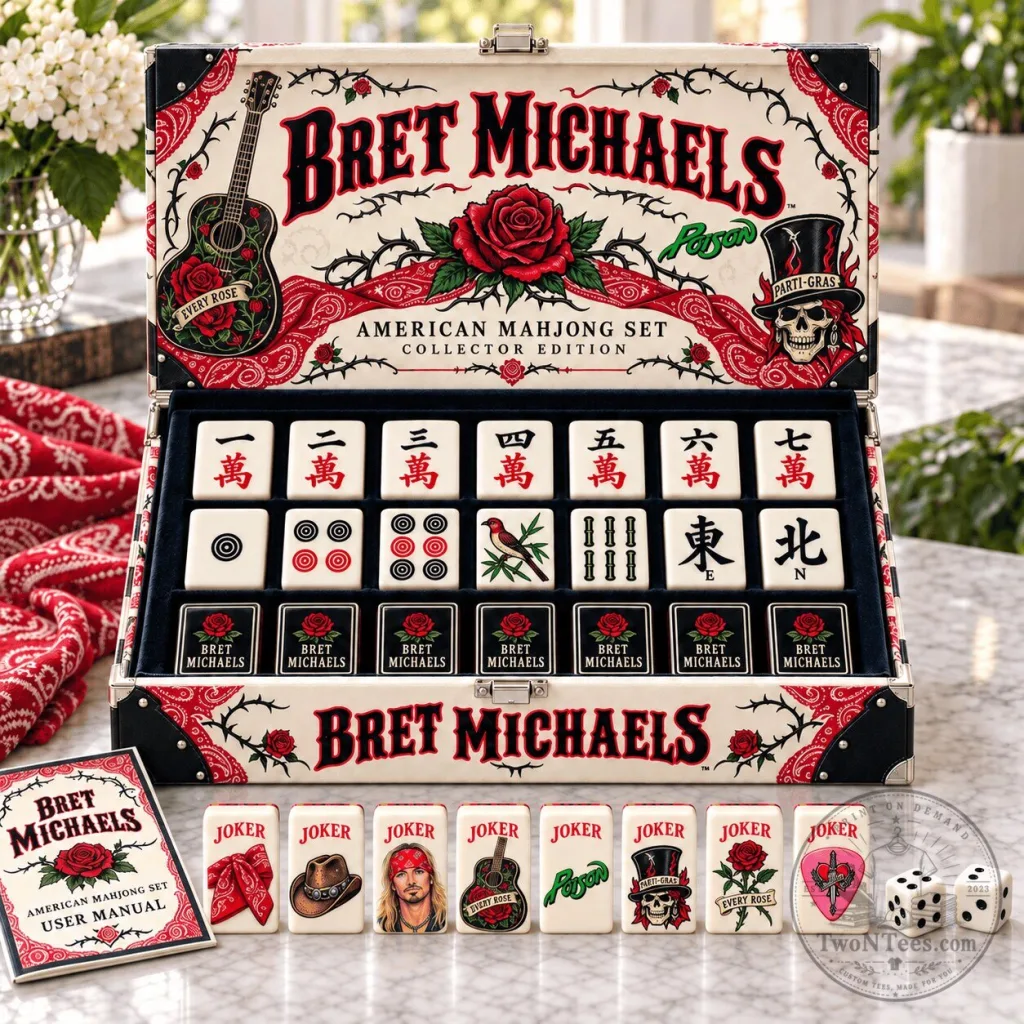 Bret Michaels American Mahjong Set Collector Edition with User Manual Bret Michaels American Mahjong Set Collector Edition with User Manual